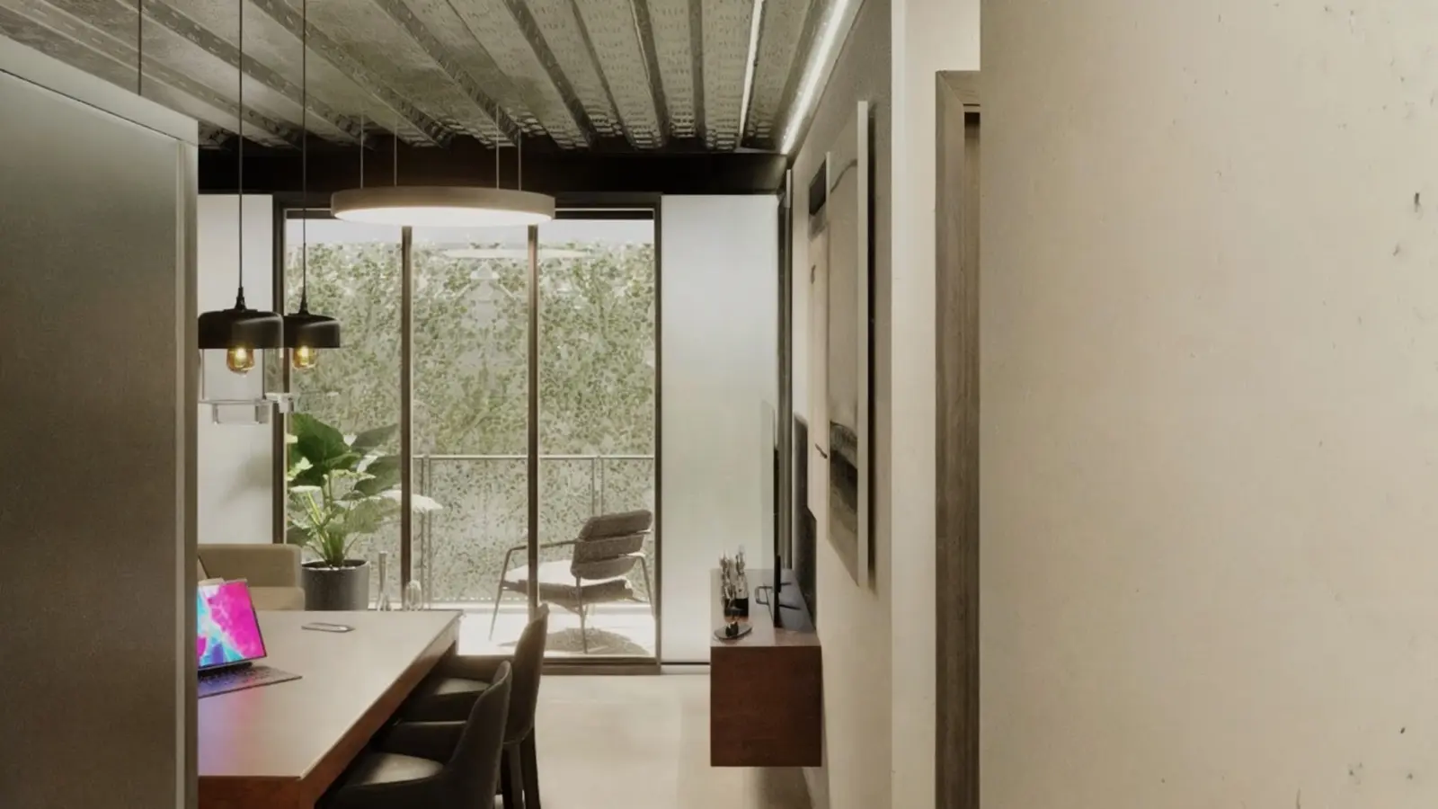 Render alternativo de la distribución del Modelo Cristal B